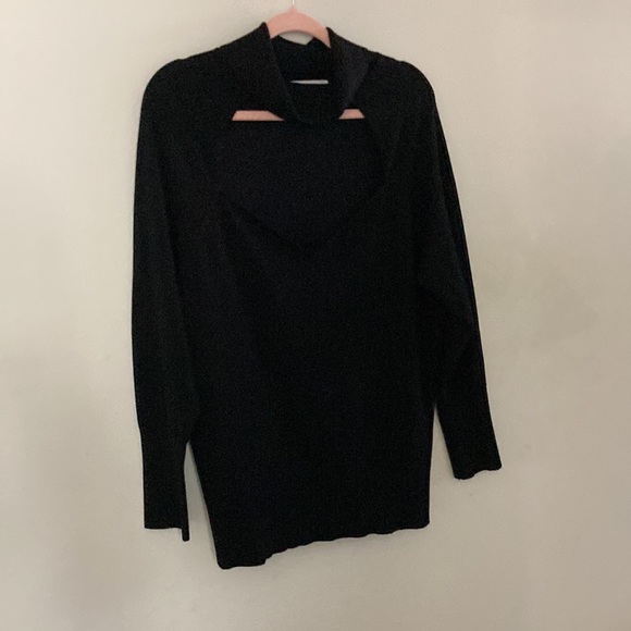 NWT Black Open Front Turtleneck by Pennington - Picture 6 of 7